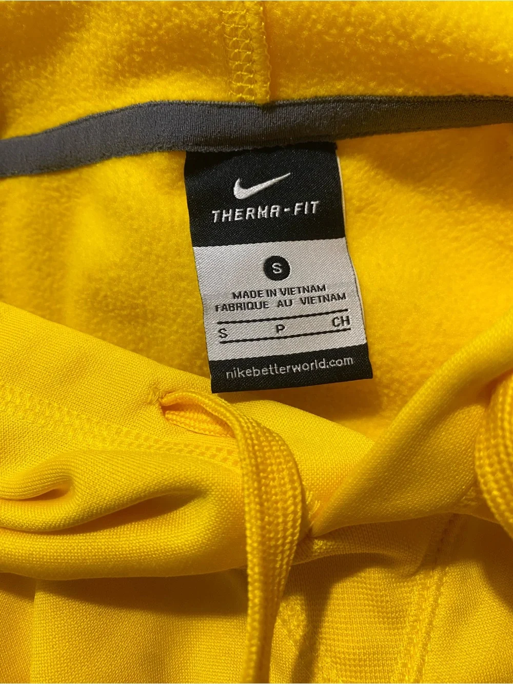 Nike ThermaFit Michigan Wolverines Football Maize Hoodie Men’s Small